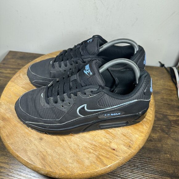 Nike Air Max 90 Shoes Mens Size 8 Black Blue FJ4218-001 Retro Running Sneakers main image 6